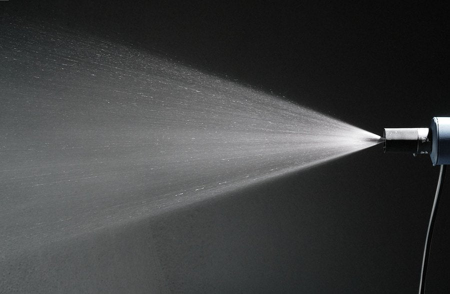 40°ノズルの水の出方